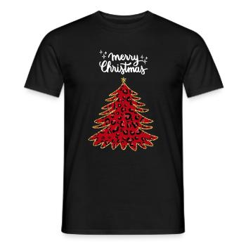 Joyeux Noël Drôle de Chemise de Noël - T-shirt homme - noir - Devant - AI Model Male 178 light (178cm)