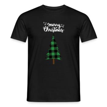 Joyeux Noël Drôle de Chemise de Noël - T-shirt homme - noir - Devant - AI Model Male 178 light (178cm)