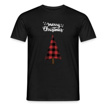 Joyeux Noël Drôle de Chemise de Noël - T-shirt homme - noir - Devant - AI Model Male 178 light (178cm)