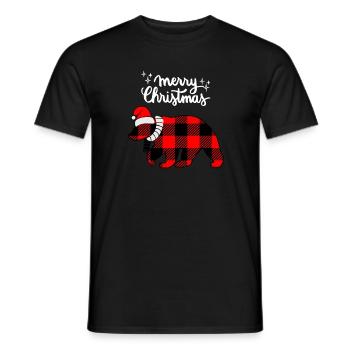 Joyeux Noël Drôle de Chemise de Noël - T-shirt homme - noir - Devant - AI Model Male 178 light (178cm)