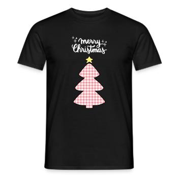 Joyeux Noël Drôle de Chemise de Noël - T-shirt homme - noir - Devant - AI Model Male 178 light (178cm)