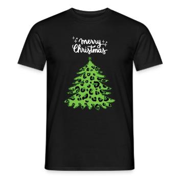 Joyeux Noël Drôle de Chemise de Noël - T-shirt homme - noir - Devant - AI Model Male 178 light (178cm)