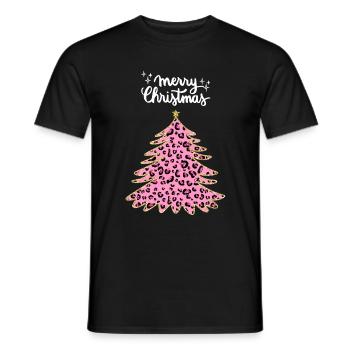 Joyeux Noël Drôle de Chemise de Noël - T-shirt homme - noir - Devant - AI Model Male 178 light (178cm)