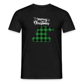 Joyeux Noël Drôle de Chemise de Noël - T-shirt homme - noir - Devant - AI Model Male 178 light (178cm)