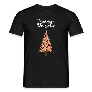 Joyeux Noël Drôle de Chemise de Noël - T-shirt homme - noir - Devant - AI Model Male 178 light (178cm)