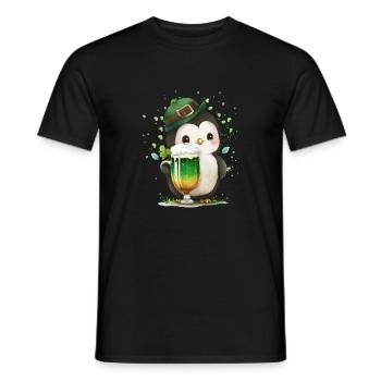 La Saint-Patrick en Irlande applaudit pour de bon - T-shirt homme - noir - Devant - AI Model Male 178 light (178cm)