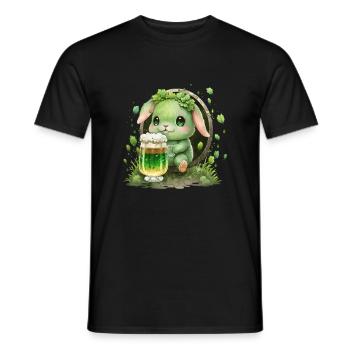 La Saint-Patrick en Irlande applaudit pour de bon - T-shirt homme - noir - Devant - AI Model Male 178 light (178cm)