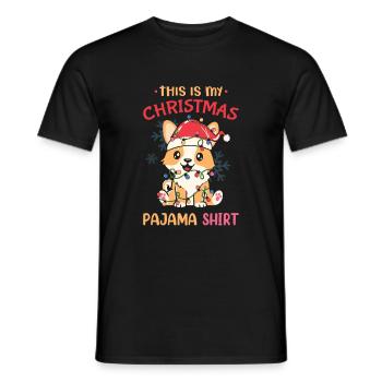 C’est ma chemise de pyjama de Noël hommes femmes - T-shirt homme - noir - Devant - AI Model Male 178 light (178cm)