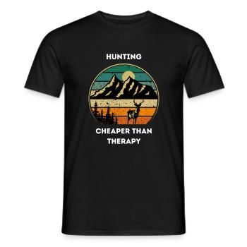 Unique Hunt - Men's T-Shirt - black - Front - AI Model Male 178 light (178cm)