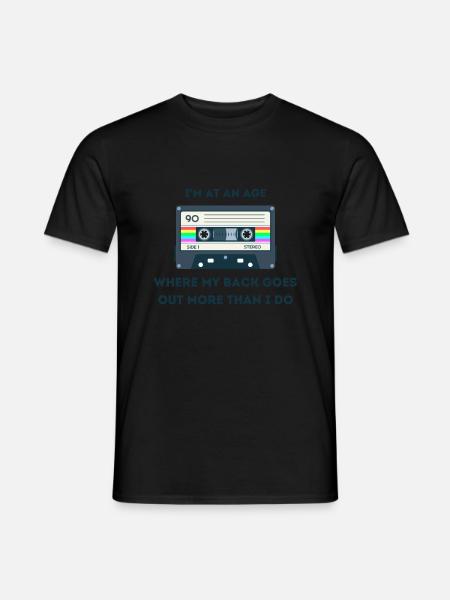 Retro Sarcastic Age Sayings - Men's T-Shirt - black