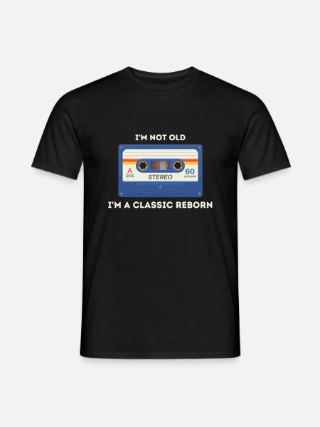 Retro -sarkastisches Alter Spruch - Männer T-Shirt - Schwarz