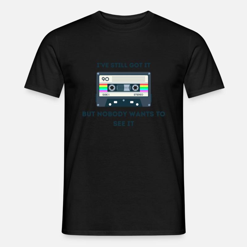Retro Sarcastic Age Sayings - Men's T-Shirt - black
