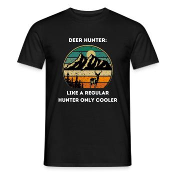 Unique Hunt - Men's T-Shirt - black - Front - AI Model Male 178 light (178cm)
