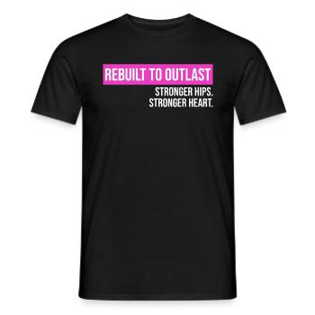 Hip Replacement Surgery Arthroplasty - Men's T-Shirt - black - Front - AI Model Male 178 light (178cm)