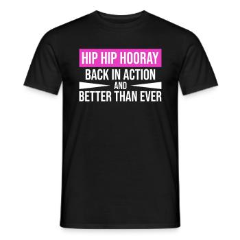 Hip Replacement Surgery Arthroplasty - Men's T-Shirt - black - Front - AI Model Male 178 light (178cm)