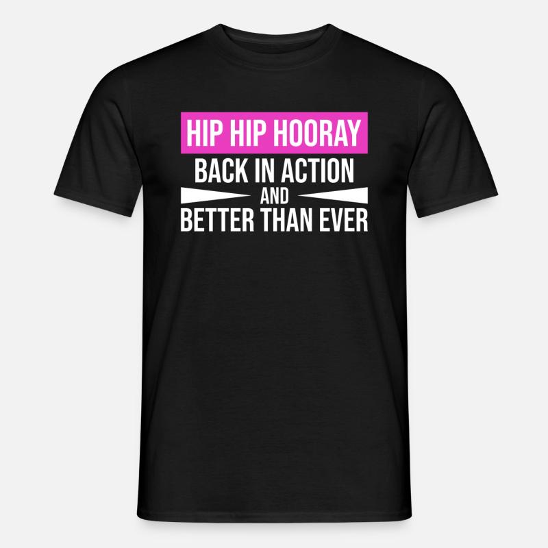 Hip Replacement Surgery Arthroplasty - Men's T-Shirt - black