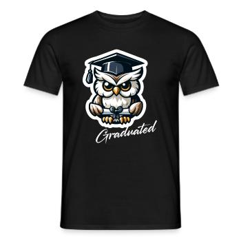 Diplôme d’études supérieures Diplômé - T-shirt homme - noir - Devant - AI Model Male 178 light (178cm)
