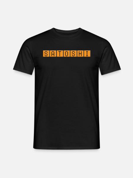 Satoshi - Männer T-Shirt - Schwarz