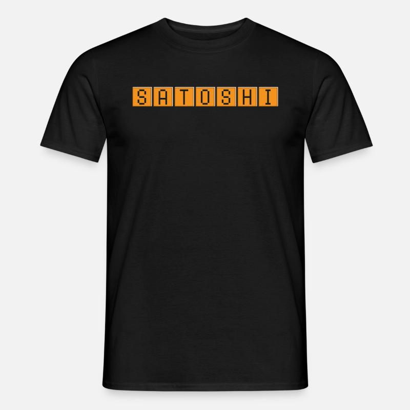 Satoshi - Männer T-Shirt - Schwarz