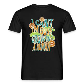 Je n’arrive pas à tomber enceinte Grossesse - T-shirt homme - noir - Devant - AI Model Male 178 light (178cm)