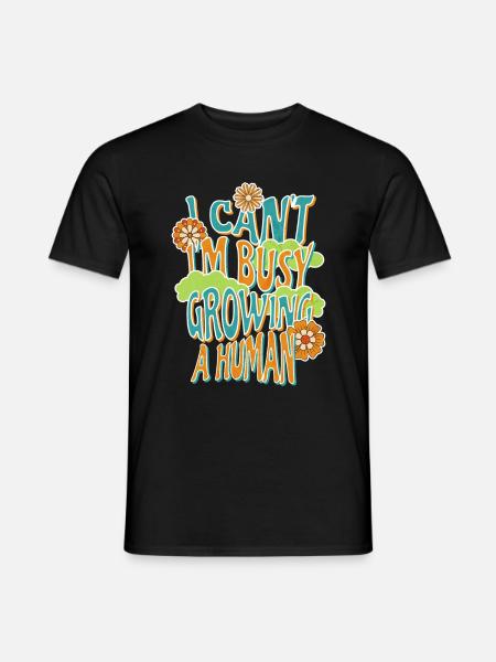 Ik kan niet zwanger worden Zwangerschap - Heren T-shirt - zwart