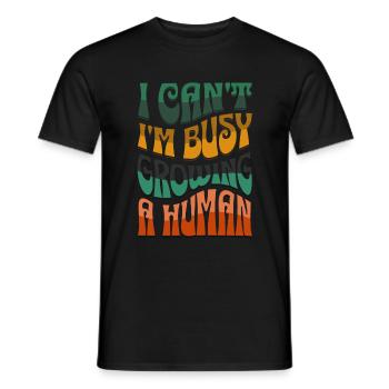 Je n’arrive pas à tomber enceinte Grossesse - T-shirt homme - noir - Devant - AI Model Male 178 light (178cm)