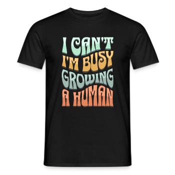 Je n’arrive pas à tomber enceinte Grossesse - T-shirt homme - noir - Devant - AI Model Male 178 light (178cm)