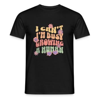 Je n’arrive pas à tomber enceinte Grossesse - T-shirt homme - noir - Devant - AI Model Male 178 light (178cm)