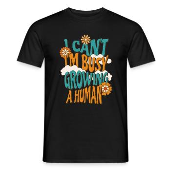 Je n’arrive pas à tomber enceinte Grossesse - T-shirt homme - noir - Devant - AI Model Male 178 light (178cm)