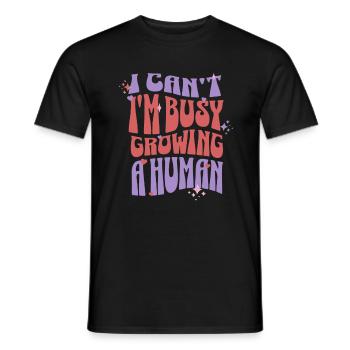 Je n’arrive pas à tomber enceinte Grossesse - T-shirt homme - noir - Devant - AI Model Male 178 light (178cm)