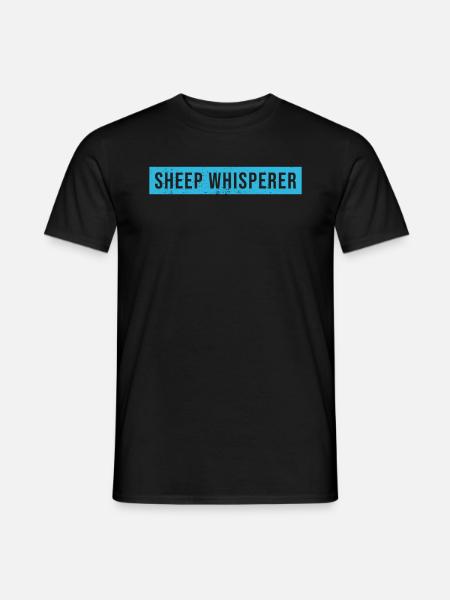 Sheep Whisperer Sheep - Men's T-Shirt - black