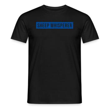 Sheep Whisperer Sheep - Men's T-Shirt - black - Front - AI Model Male 178 light (178cm)