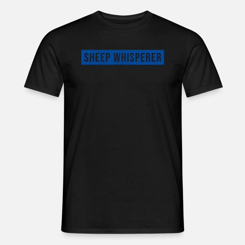 Schafsflüsterer Schaf - Männer T-Shirt - Schwarz
