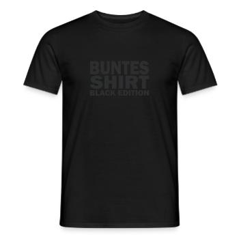 Discover the depth of black in any design - Men's T-Shirt - black - Front - AI Model Male 178 light (178cm)