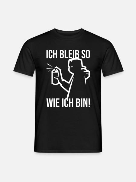 Je reste comme je suis Street Art Graffiti - T-shirt homme - noir