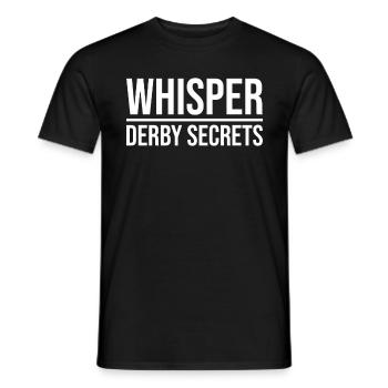 Whisper Derby Secrets Courses de chevaux - T-shirt homme - noir - Devant - AI Model Male 178 light (178cm)