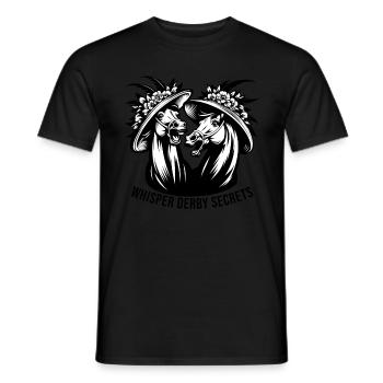 Flüstern Derby Secrets Horse Racing - Männer T-Shirt - Schwarz - Vorne - AI Model Male 178 light (178cm)