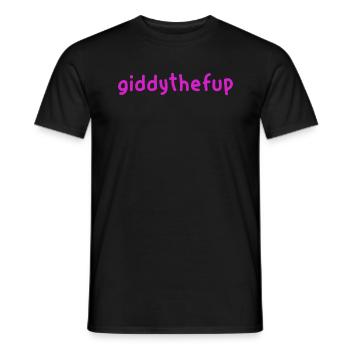 Giddythefup - Courses de chevaux - T-shirt homme - noir - Devant - AI Model Male 178 light (178cm)