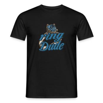 Ring Dude Ring Bearer Wedding Wedding Wedding Ring - Men's T-Shirt - black - Front - AI Model Male 178 light (178cm)