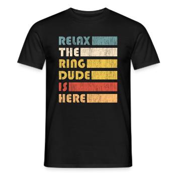 Ring Dude Ringträger Hochzeit Trauung Ehering - Männer T-Shirt - Schwarz - Vorne - AI Model Male 178 light (178cm)