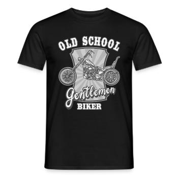 Messieurs motards de la vieille école - T-shirt homme - noir - Devant - AI Model Male 178 light (178cm)