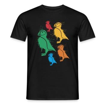 Macareux Macareux Filles Enfants Macareux - T-shirt homme - noir - Devant - AI Model Male 178 light (178cm)