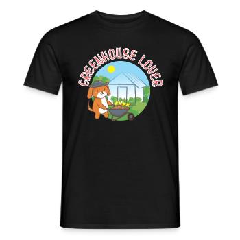 Greenhouse lover - Men's T-Shirt - black - Front - AI Model Male 178 light (178cm)