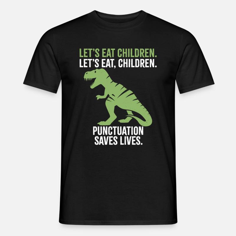 Mangeons des enfants - T-shirt homme - noir