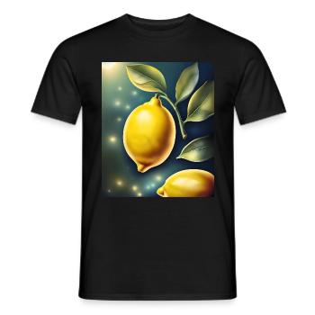 Healthy lemon lemon - Men's T-Shirt - black - Front - AI Model Male 178 light (178cm)
