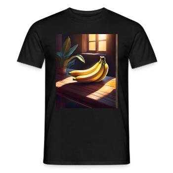 Leckere Bananen auf dem Tisch - Männer T-Shirt - Schwarz - Vorne - AI Model Male 178 light (178cm)