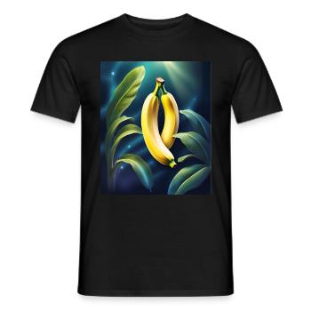 Cool aussehendes Bananen-Design - Männer T-Shirt - Schwarz - Vorne - AI Model Male 178 light (178cm)