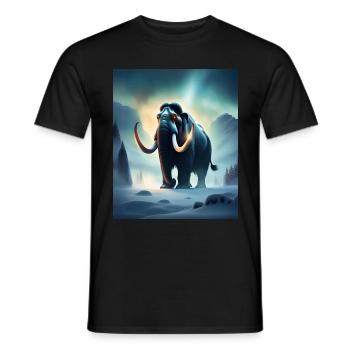 mammouth maléfique effrayant - T-shirt homme - noir - Devant - AI Model Male 178 light (178cm)