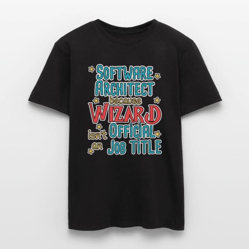 Software Architect Wizard Software Architektur Männer T-Shirt