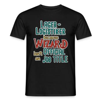 Lagerlogistiker Wizard - Männer T-Shirt - Schwarz - Vorne - AI Model Male 178 light (178cm)